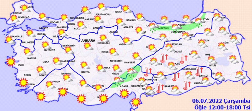 Kurban Bayramı'nda hava nasıl olacak? | 6 Temmuz Meteoroloji raporu - 4