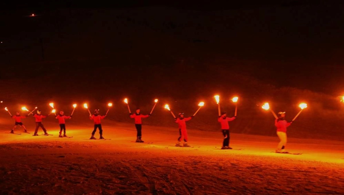 Bitlis’te meşaleli kar festivali Bitlis’te meşaleli kar festivali