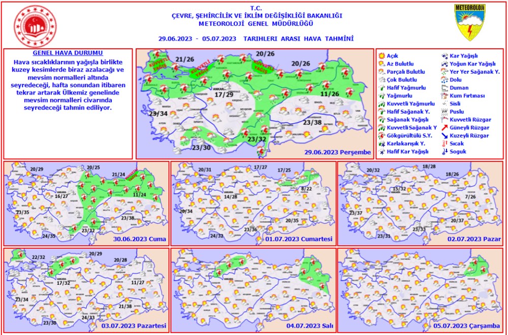 Meteorolojiden 8 il için sarı kodlu yağış uyarısı - 9