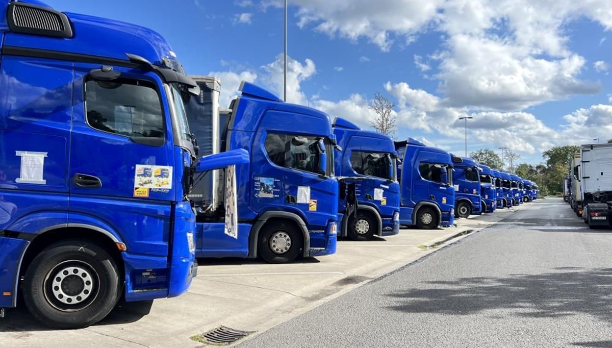 Aralarında bir Türk de var: Almanya'da 85 TIR şoförü açlık grevinde