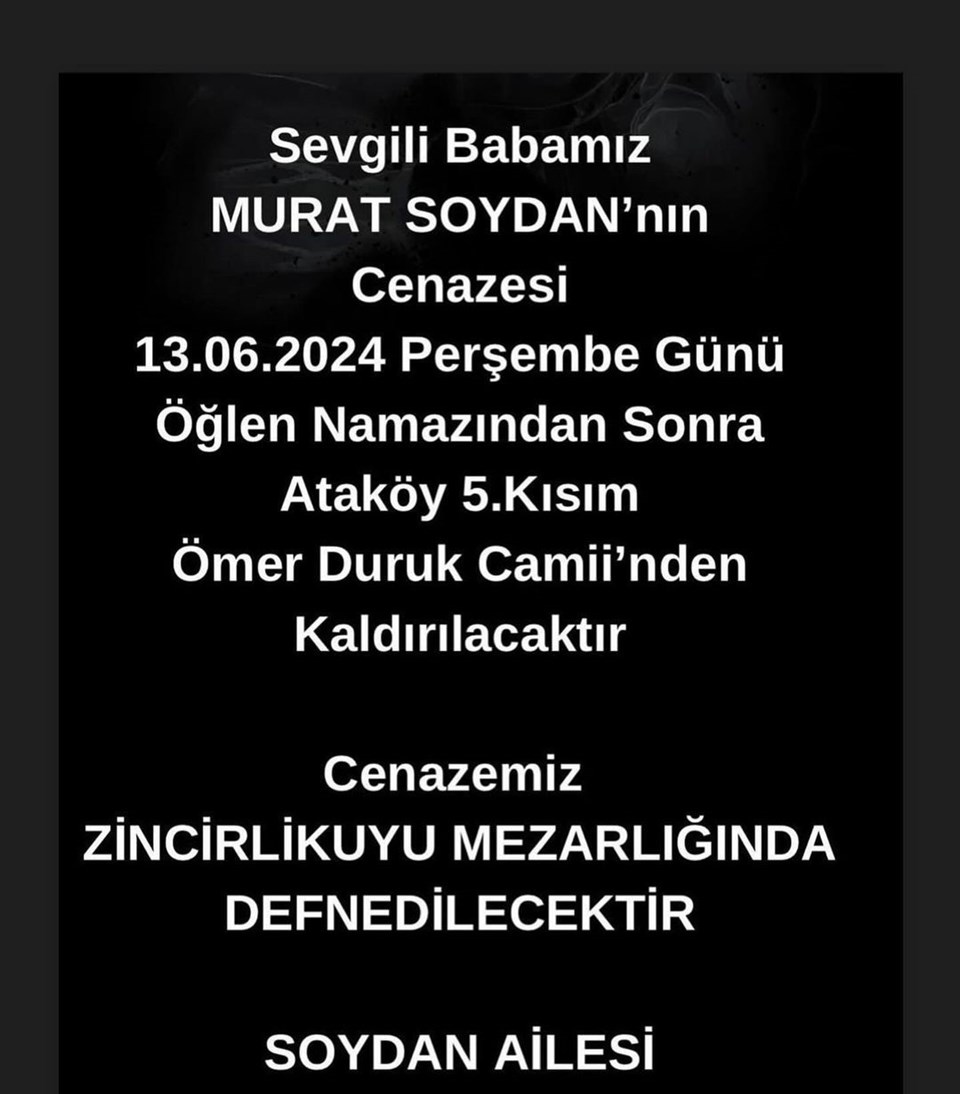Yeşilçam yıldızı Murat Soydan'ın cenazesinin detayları belli oldu - 2