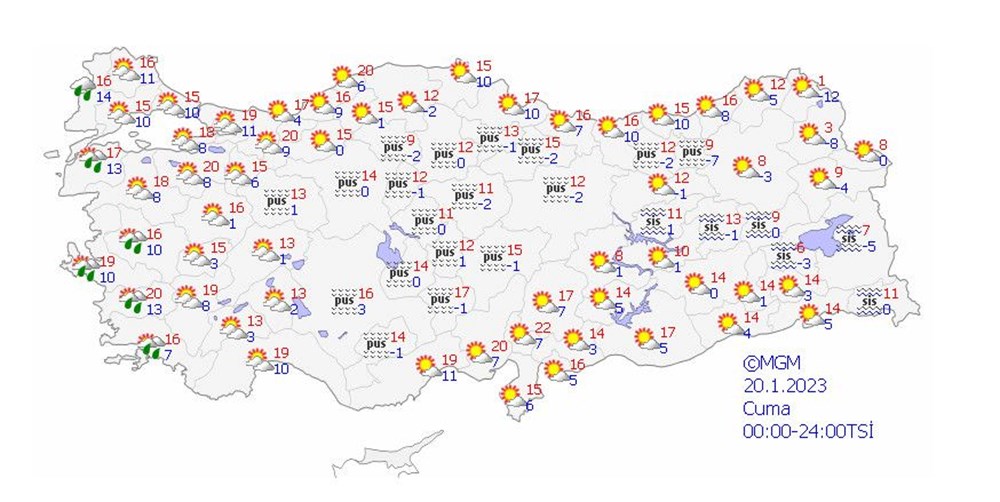 19 il için sarı ve turuncu kodlu uyarı (Bugün hava nasıl olacak?) - 11
