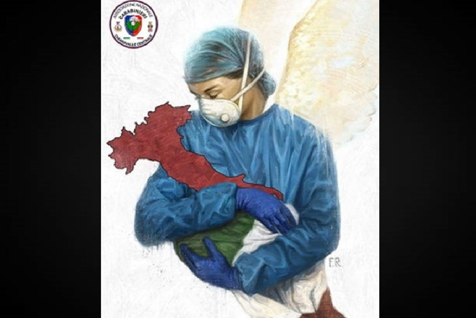 Sembol fotoğraf: İtalya’yı kucaklayan kadın doktor (Franco Rivolli)