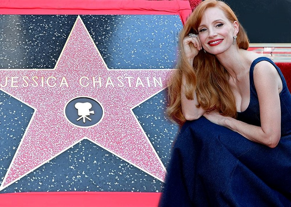 Jessica Chastain, Hollywood Şöhretler Kaldırımı’nda yıldız sahibi oldu - 1