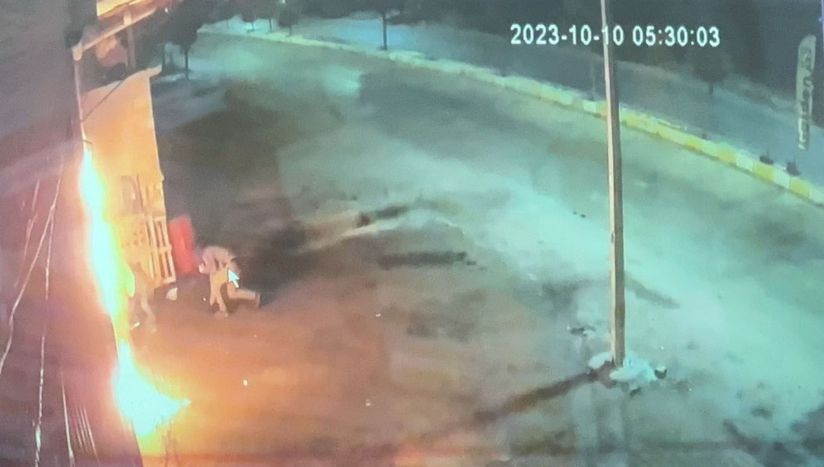 Nevşehir'de işyeri ve otomobilin kundaklanması kamerada Nevşehir'de işyeri ve otomobilin kundaklanması kamerada