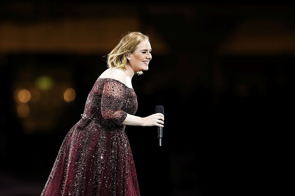 Adele konserin ortasında korumayı azarladı - 1