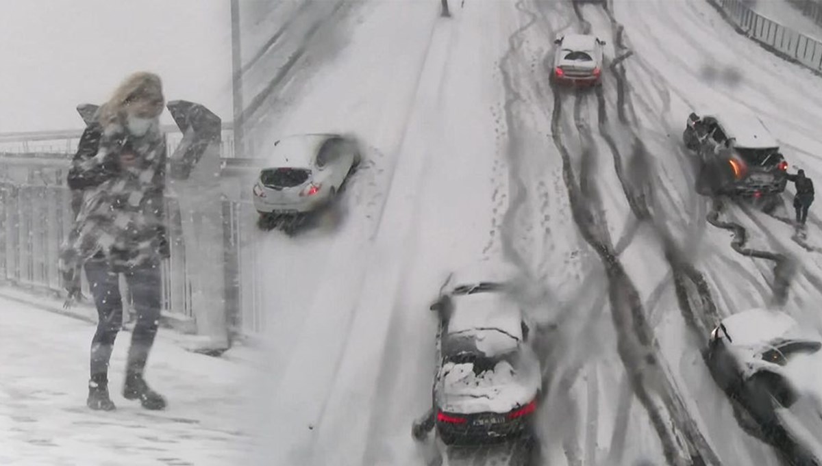 İstanbul'da kar esareti: Araç girişleri durduruldu