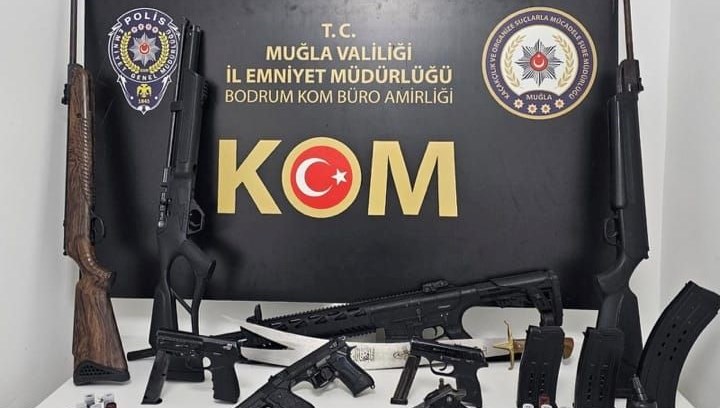 Muğla'da silah kaçakçılığı