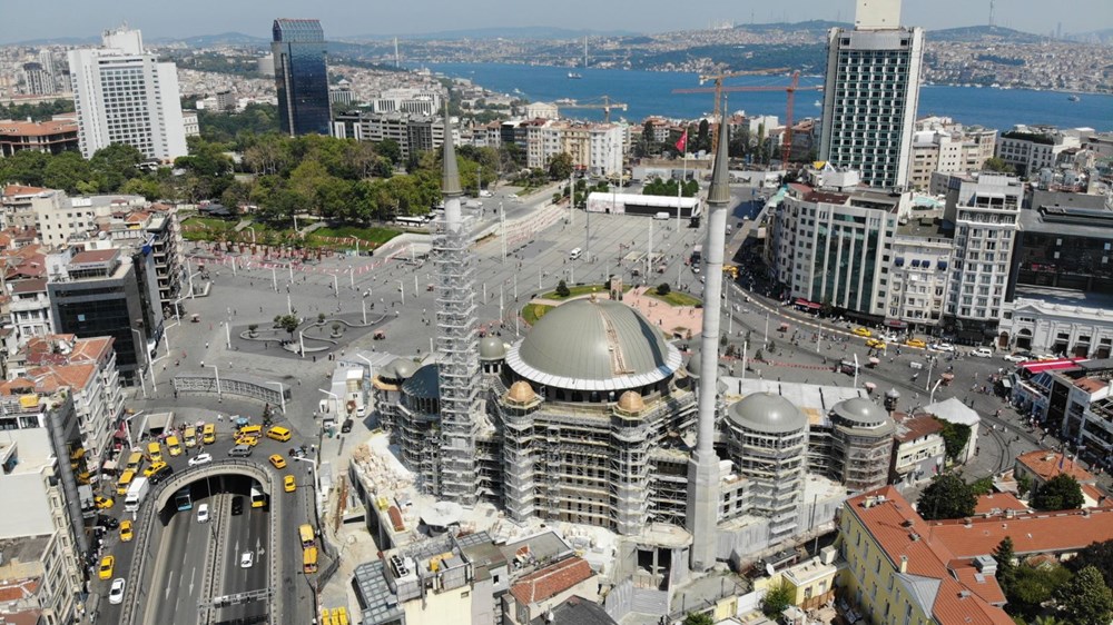 Taksim Camii'nin son hali havadan görüntülendi | NTV