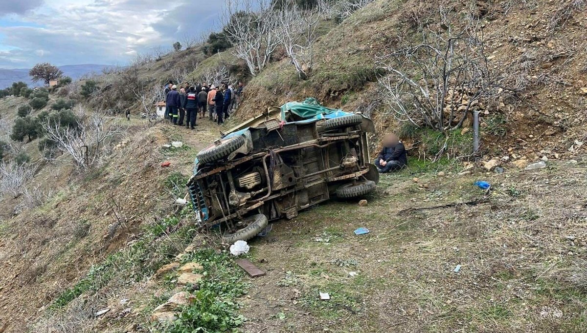 Tarım işçilerini taşıyan cip uçurumdan yuvarlandı: 1 ölü