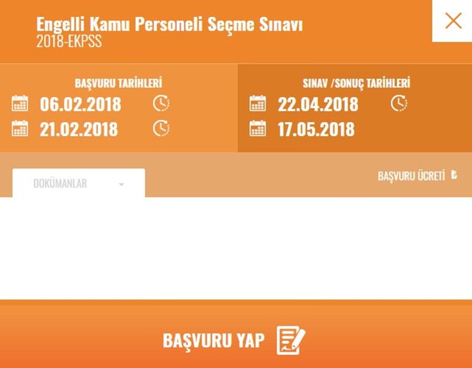 Ekpss sınavı başvuru tarihleri