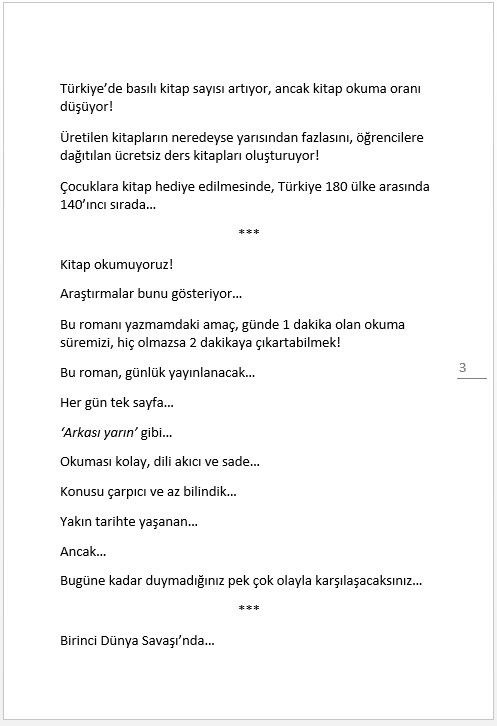 "SUÇUMUZ NEYDİ" ÖNSÖZ