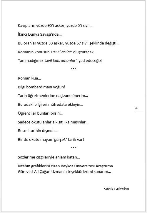 "SUÇUMUZ NEYDİ" ÖNSÖZ