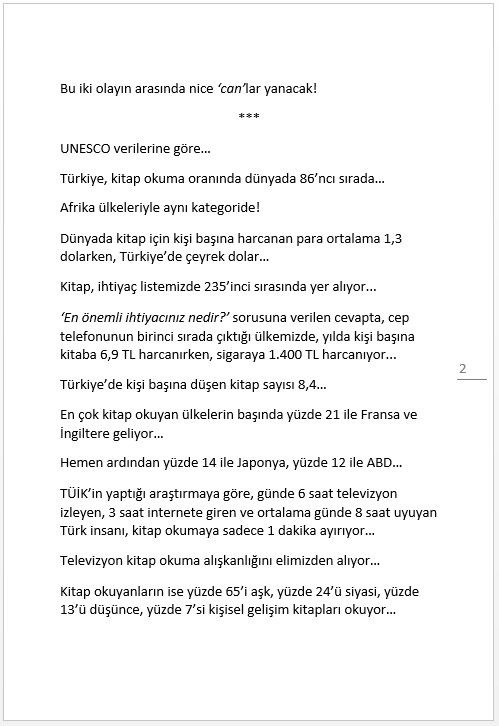 "SUÇUMUZ NEYDİ" ÖNSÖZ