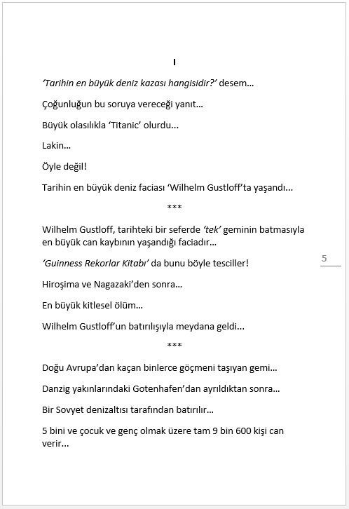 "SUÇUMUZ NEYDİ" SAYFA 1