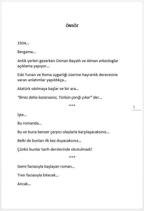 "SUÇUMUZ NEYDİ" ÖNSÖZ