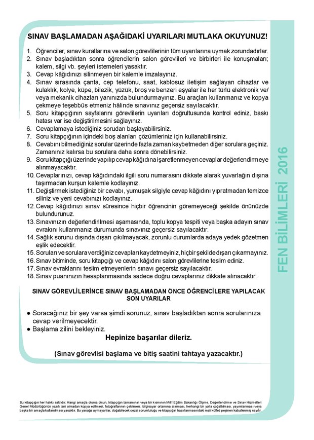 FEN BİLİMLERİ