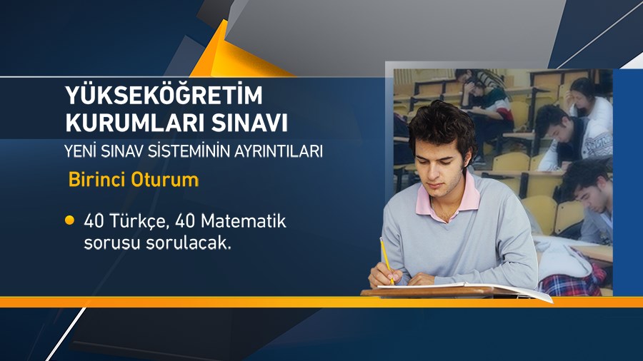 Yeni sınav sistemi, YKS, Yuksekoğretim Kurumları Sınavı, ÖSYM, YÖK, universiteye giriş sınavı