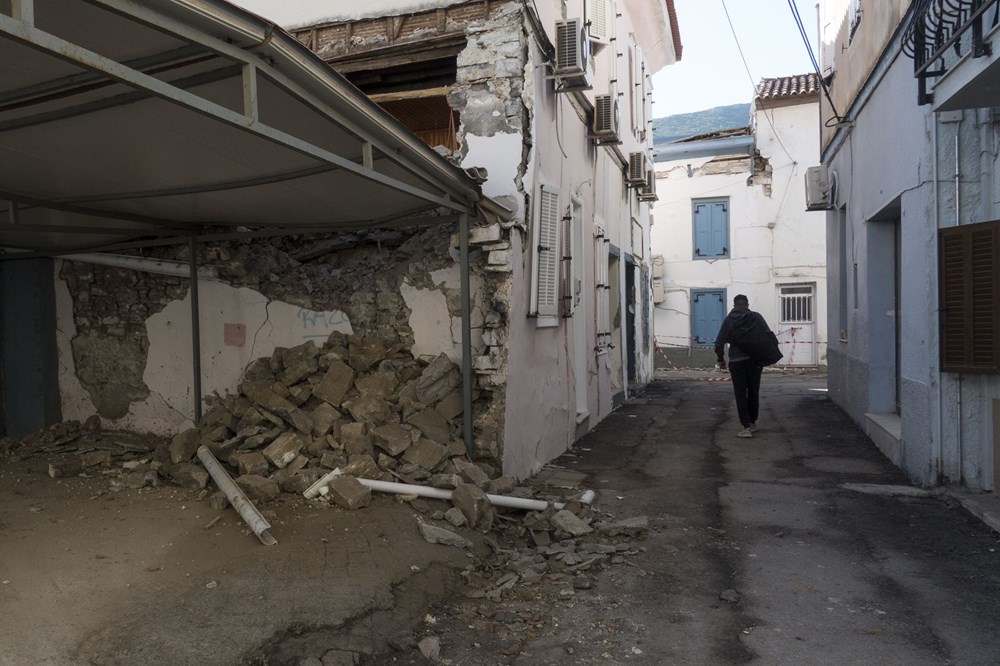Yunan adasında deprem yıkımının boyutu ortaya çıktı - 2