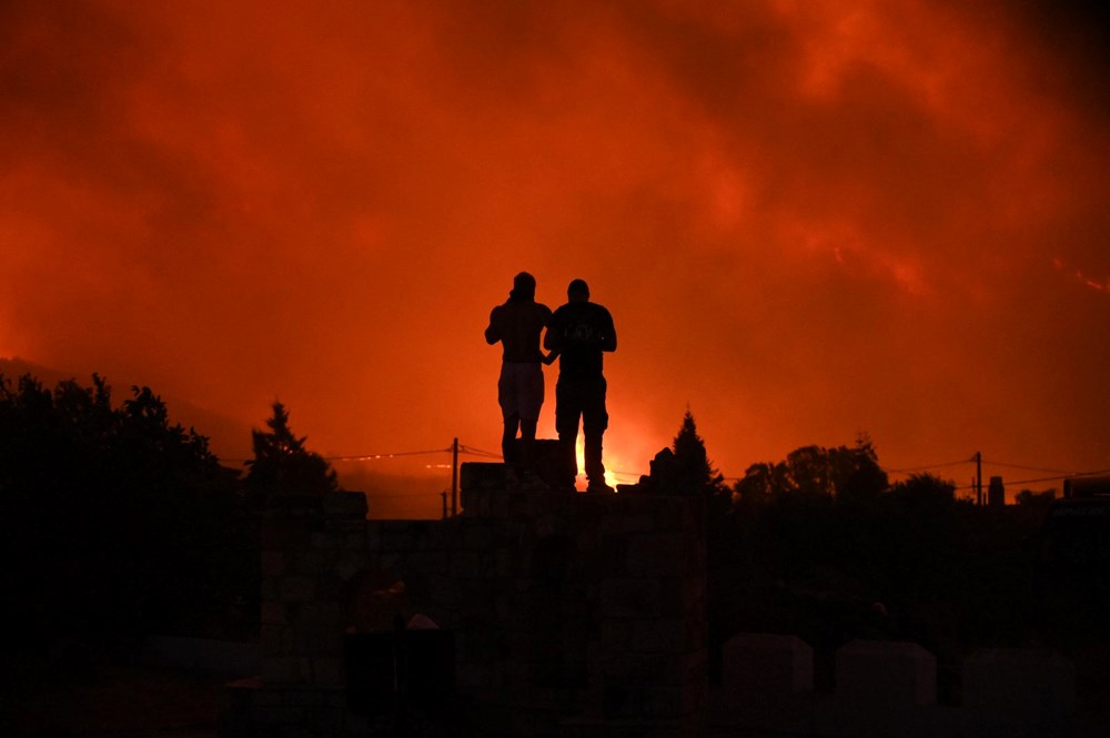 Yunanistan'da orman yangını 3. gününde: Yangın Türk köylerine de ulaştı - 8