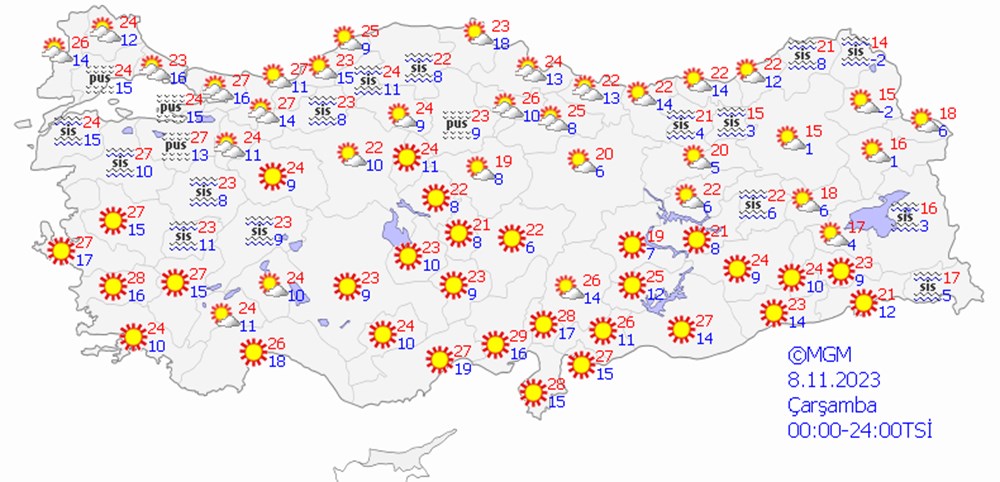 Meteoroloji'den hava tahmin raporu: Sıcaklık azalıyor, sağanak geliyor (Bugün hava nasıl olacak?) - 7