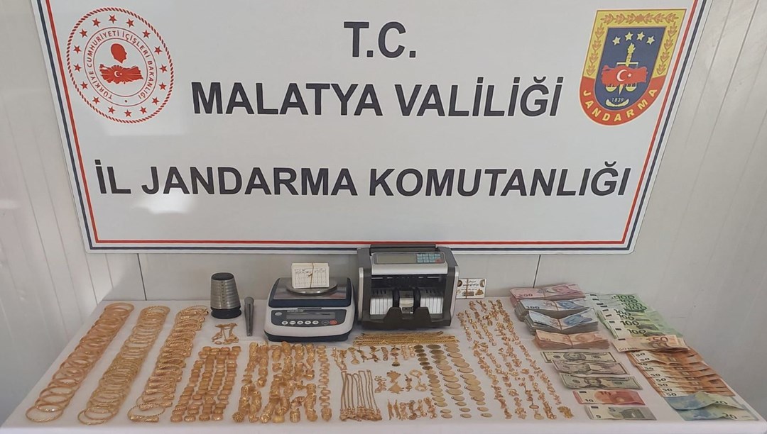 Malatya'da kaçak altın ele geçirildi