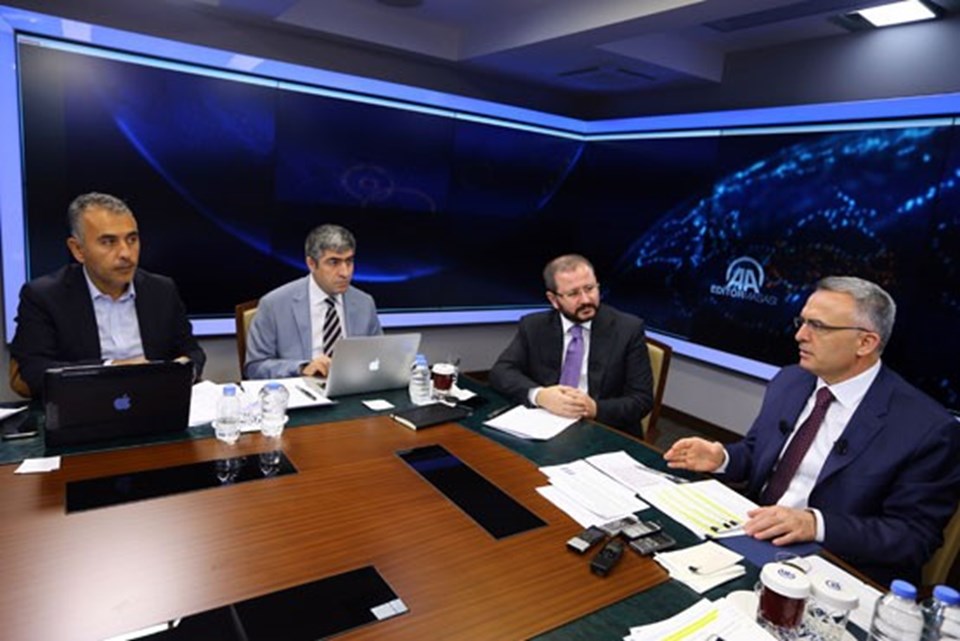 Maliye Bakanı Naci Ağbal, Anadolu Ajansı Editör Masası'nda