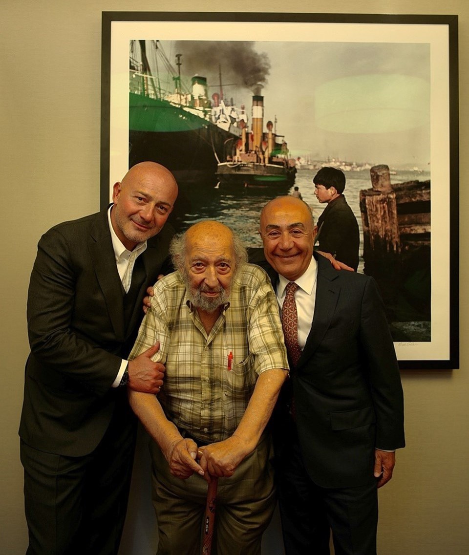 Ferit Şahenk, Ara Güler ve Hüsnü Akhan

