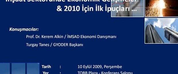"İnşaat Sektöründe Ekonomik Gelişmeler & 2010 için İlk İpuçları…"