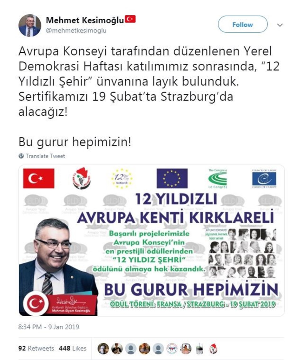 Mehmet Kesimoğlu/Twitter