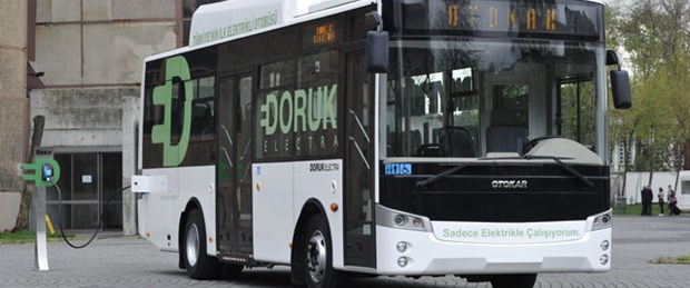Türkiye’nin ilk elektrikli otobüsü yollarda