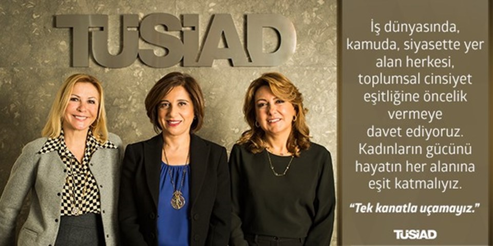 TÜSİAD’ın son üç kadın başkanı bir arada... Ümit Boyner-Cansen Başaran Symes-Arzuhan Doğan Yalçın