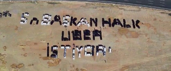 İstanbul'da Uber sürücülerinin ilginç eylemi