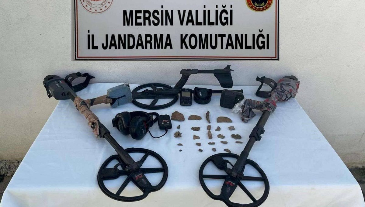 Mersin'de tarihi eser kaçakçılığı operasyonu: 5 gözaltı