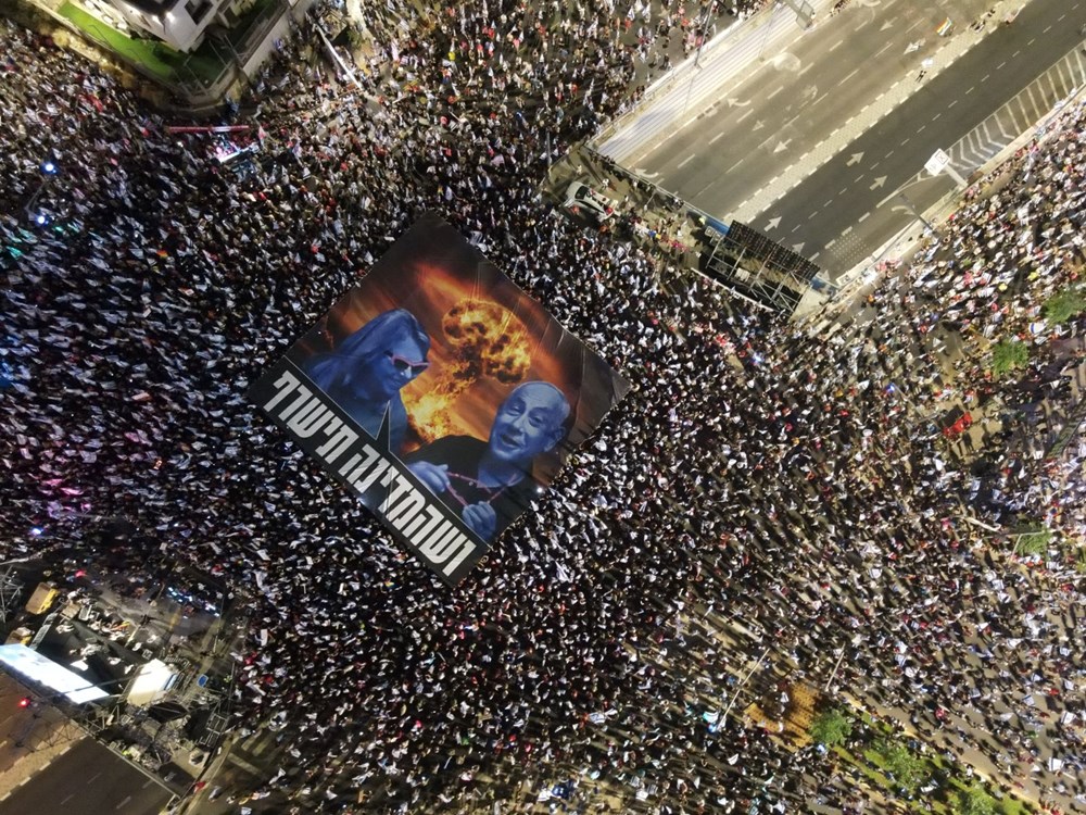 İsrail'de "yargı reformu" protestoları 34. haftada: Sembolik tabutlar dikkat çekti - 11