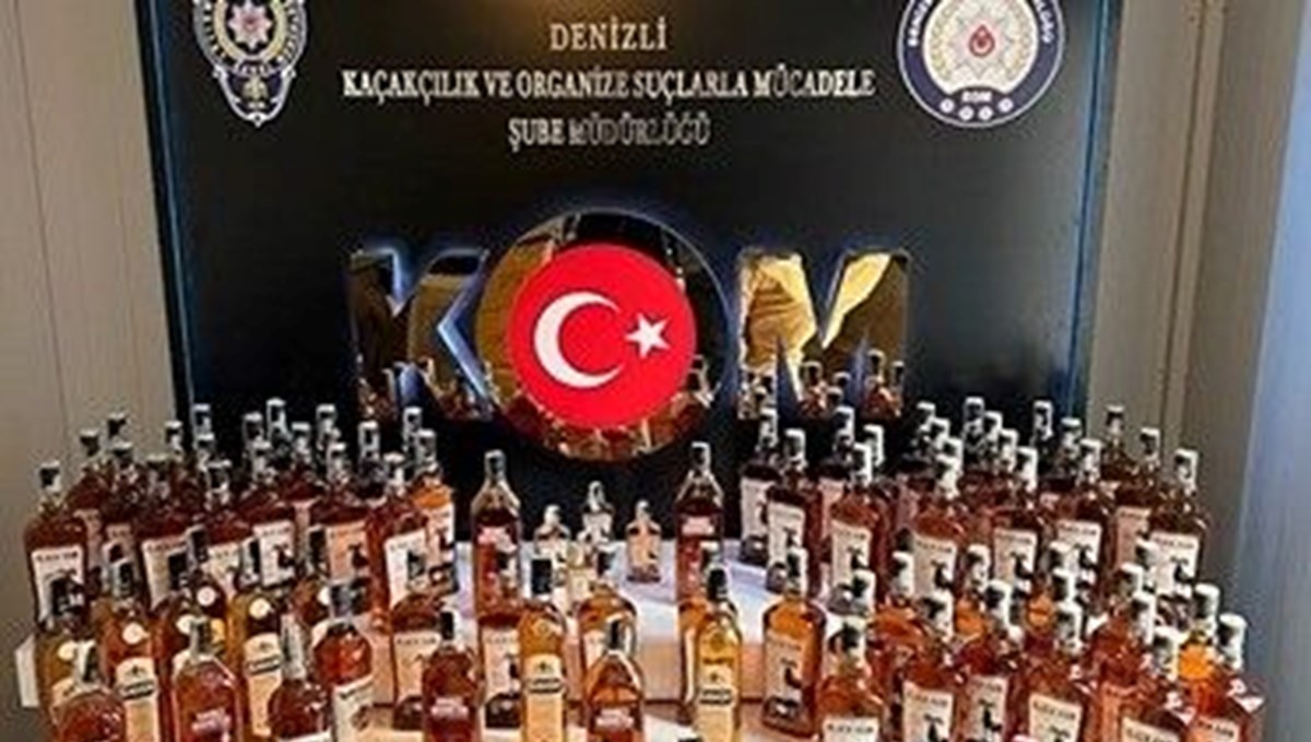 Denizli'de yılbaşı öncesi kaçak içki operasyonu: 2 gözaltı