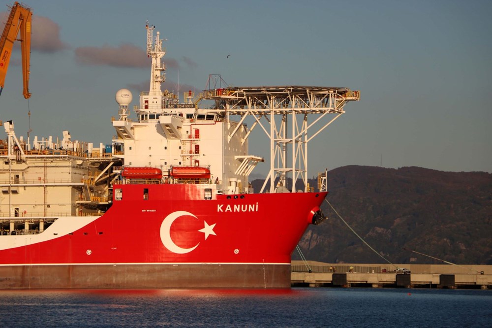 Kanuni sondaj gemisinin kule montaj çalışmaları başladı - 9