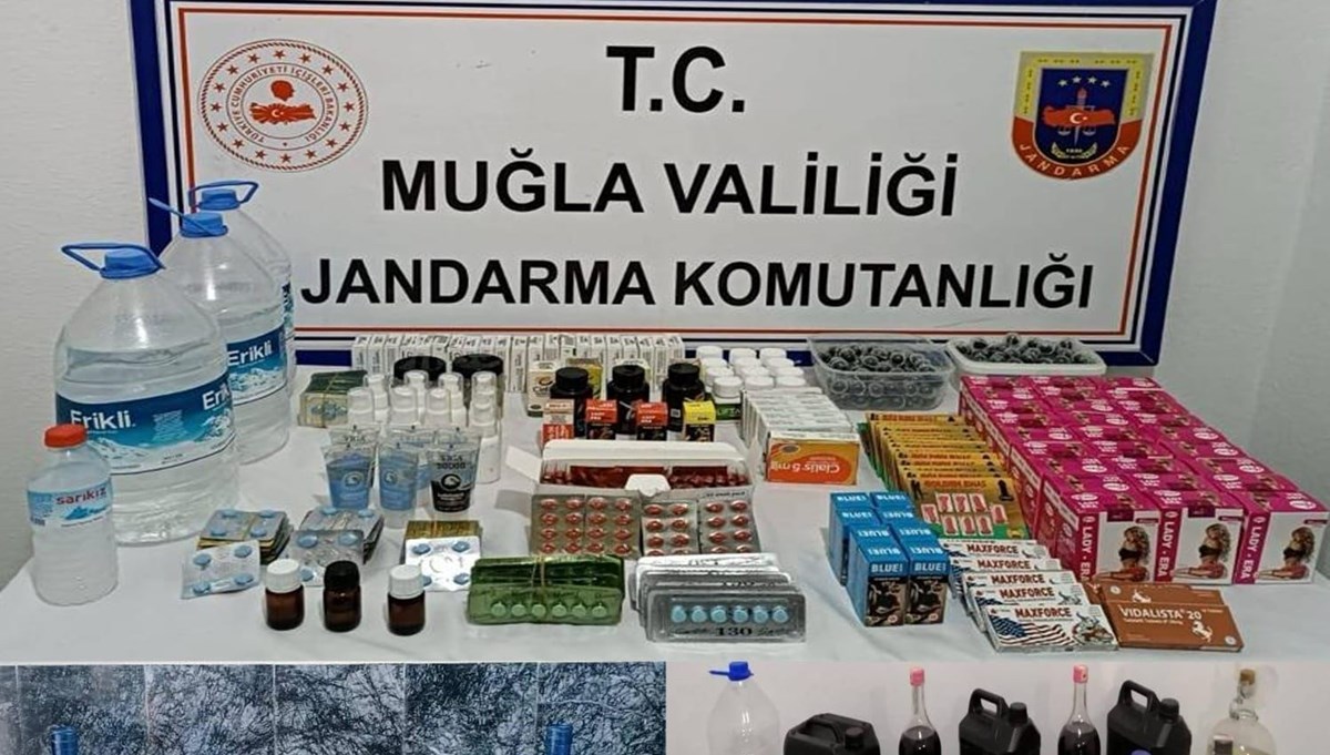 Muğla’da sahte alkol operasyonu