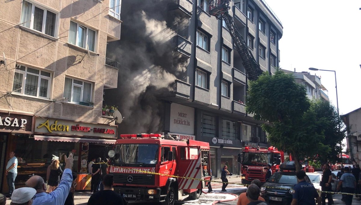 Zeytinburnu’nda tekstil atölyesinde yangın: Mahsur kalanlar kurtarıldı