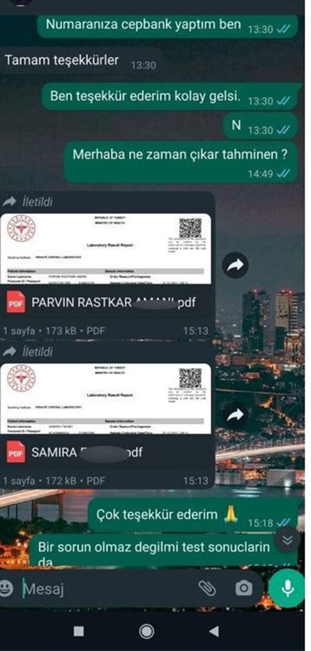 Sahtekarların yeni yöntemi: WhatsApp ile negatif garantili PCR testi - 10