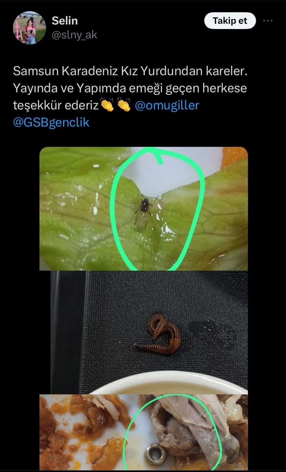 KYK yurdundan "yemekten böcek çıktı" iddiasına soruşturma - 1