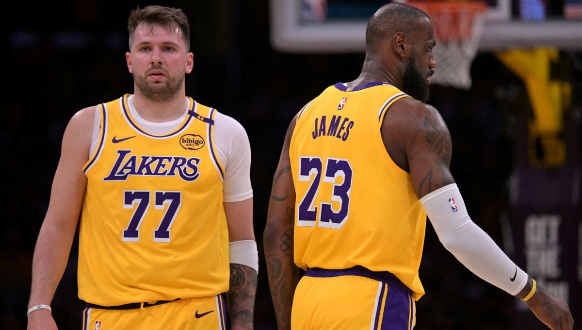 NBA'de Lakers, Doncic'in forma giydiği ilk maçta Jazz'ı mağlup etti: 14 sayı, 5 ribaunt, 4 asist!