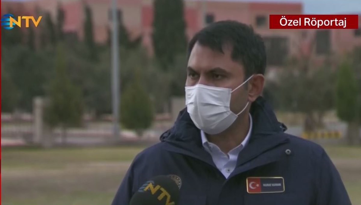 Bakan Kurum NTV'de (İzmir'de hasar tespitleri devam ediyor)