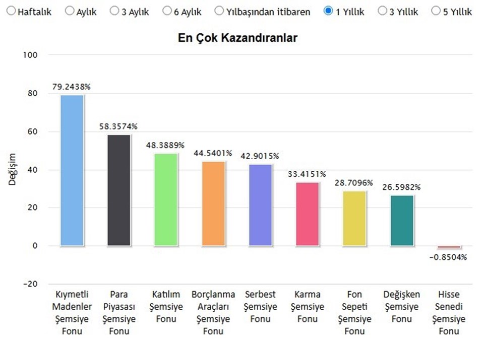 Fonlarda ralli var... İşte en çok kazandıran fonlar - 6