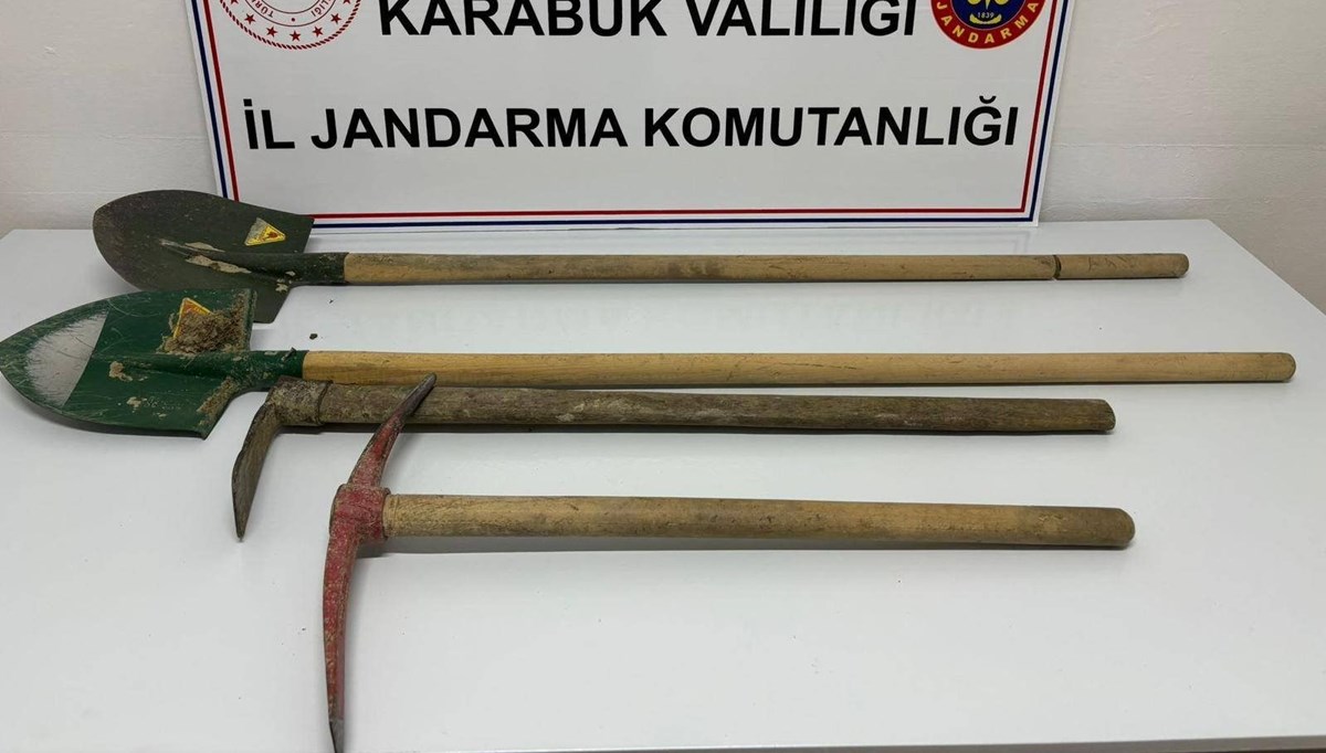 İzinsiz kazıya suçüstü: 3 kişi yakalandı
