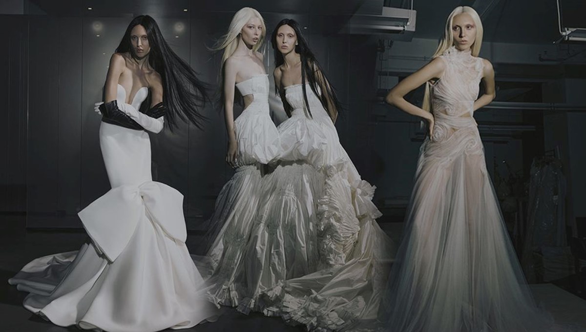 Vera Wang'in 2023 Haute Gelinlik Koleksiyonu'nda gerçeküstü tasarımlar