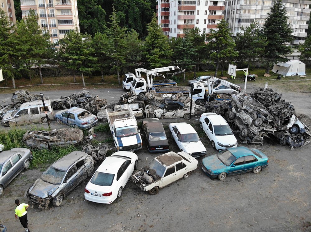 Bozkurt'ta sel sonrası araç mezarlığı - 7