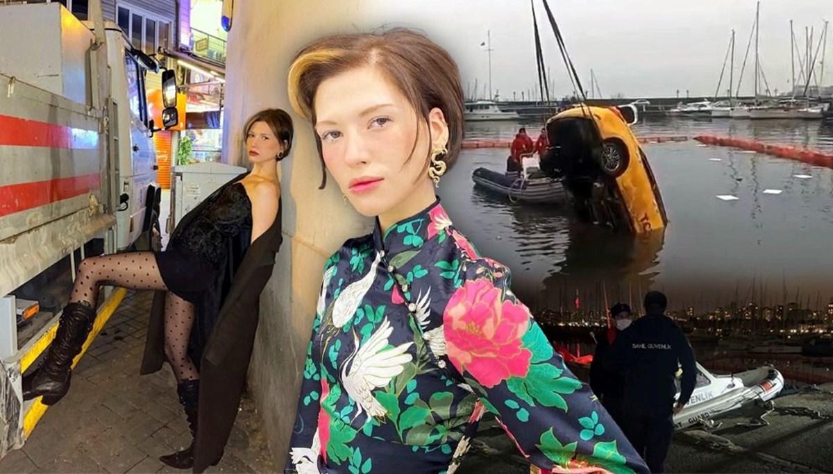 Kadıköy'de ünlü model taksi ile denize uçtu