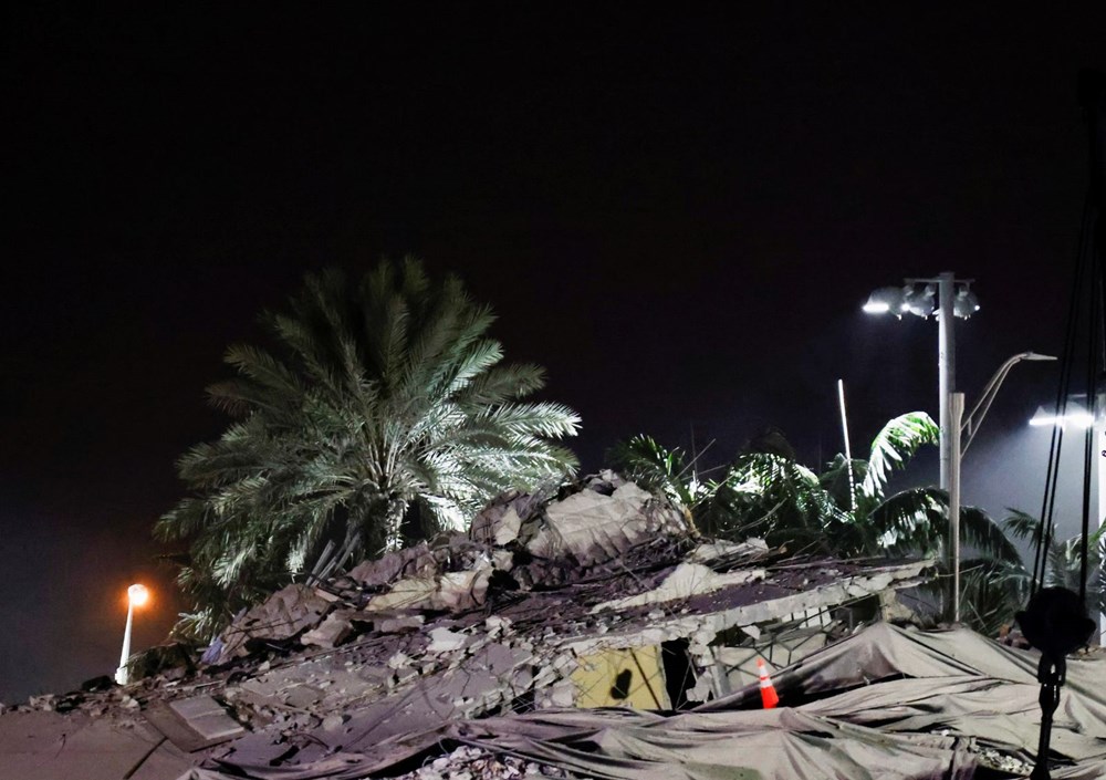 The rest of the collapsed building in Miami was demolished - 11