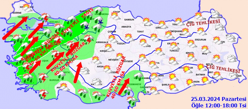 23 il için fırtına ve sağanak uyarısı (İstanbul ve Ankara Valiliği'nden açıklama) - 1